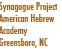 Synagogue Project
American Hebrew Academy
Greensboro, NC